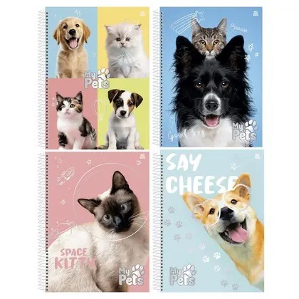 CADERNO 1X1 C.D. MY PETS